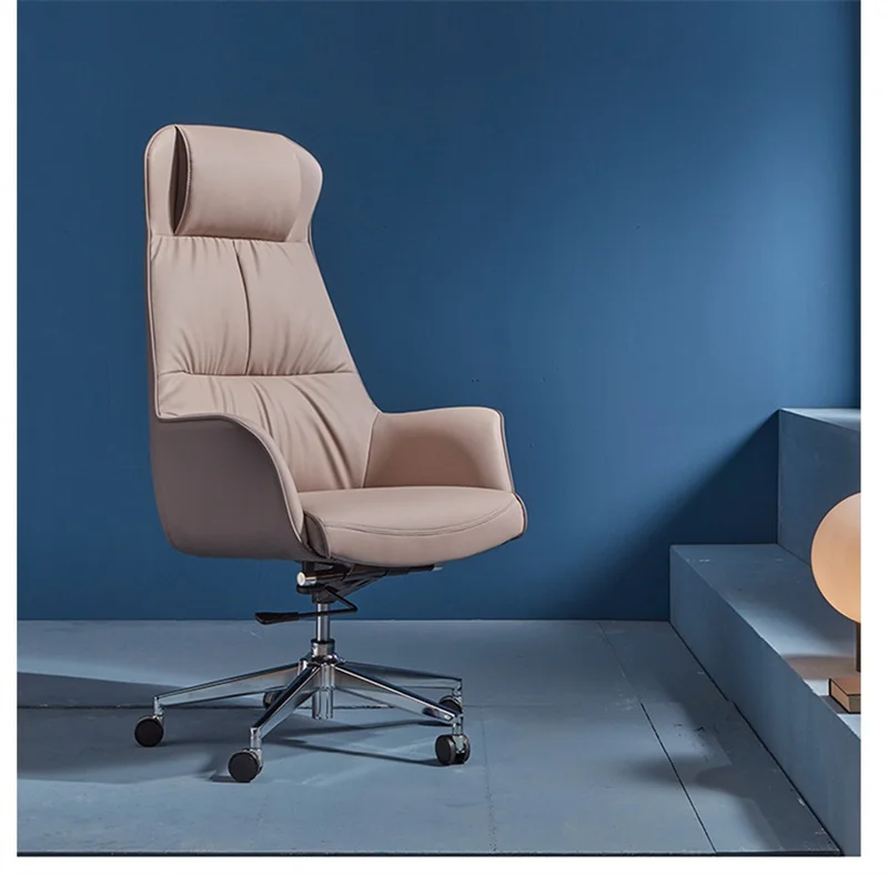 كرسي قاعدة من الألومنيوم لأثاث المكاتب من جلد البولي يوريثان عالي الجودة مع مسند ذراع ثابت #2