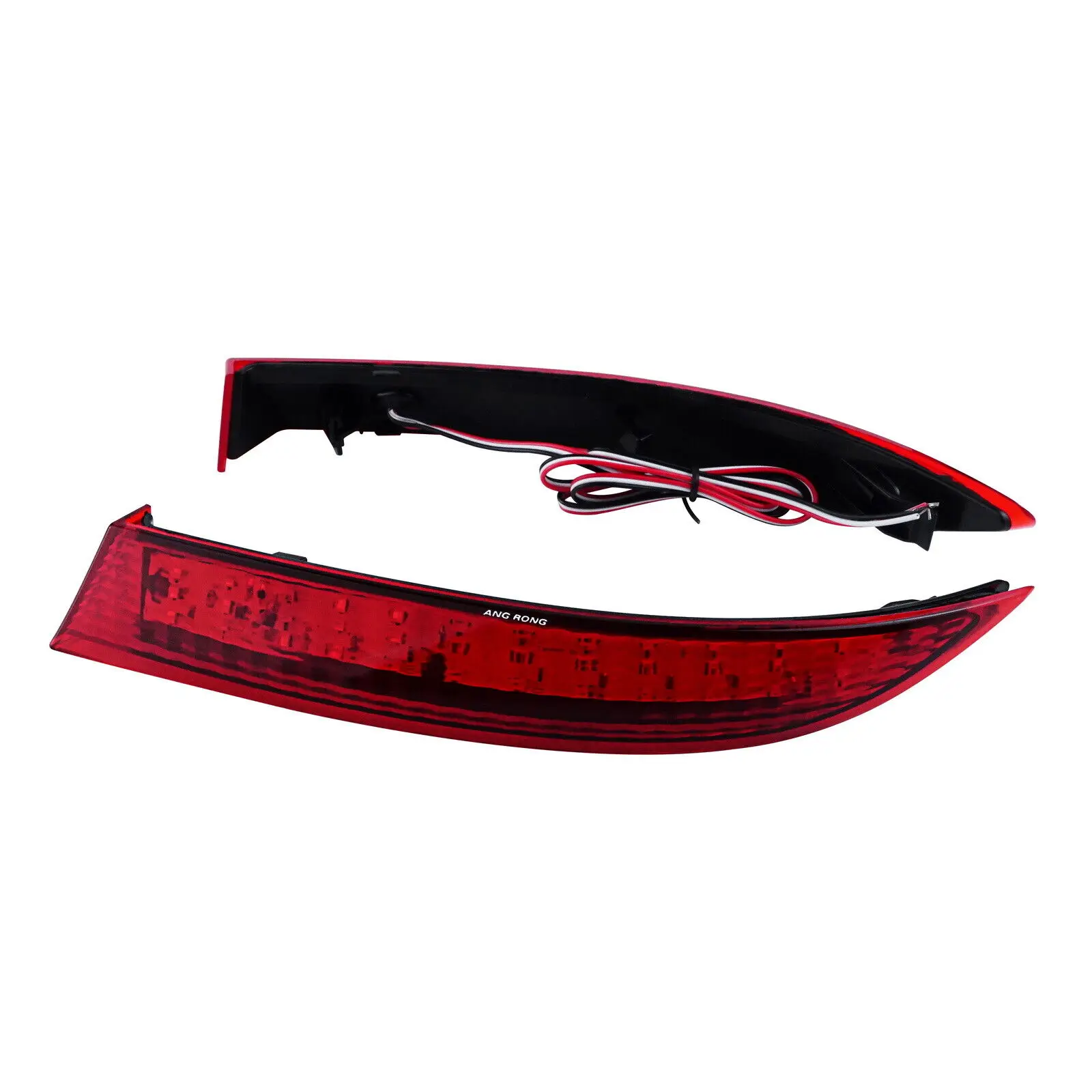Red Lens LED Rear Bumper Reflector Lamp Brake Stop Light For BMW X5 E70 LCI 2010-2013 except M-Sport