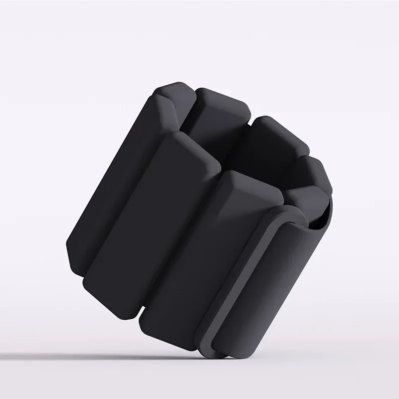 A Pair Sports Weight-bearing Bracelets Adjustable Wearable Wrist & Ankle Silicone Weights Bracelets for Running Training Fitness