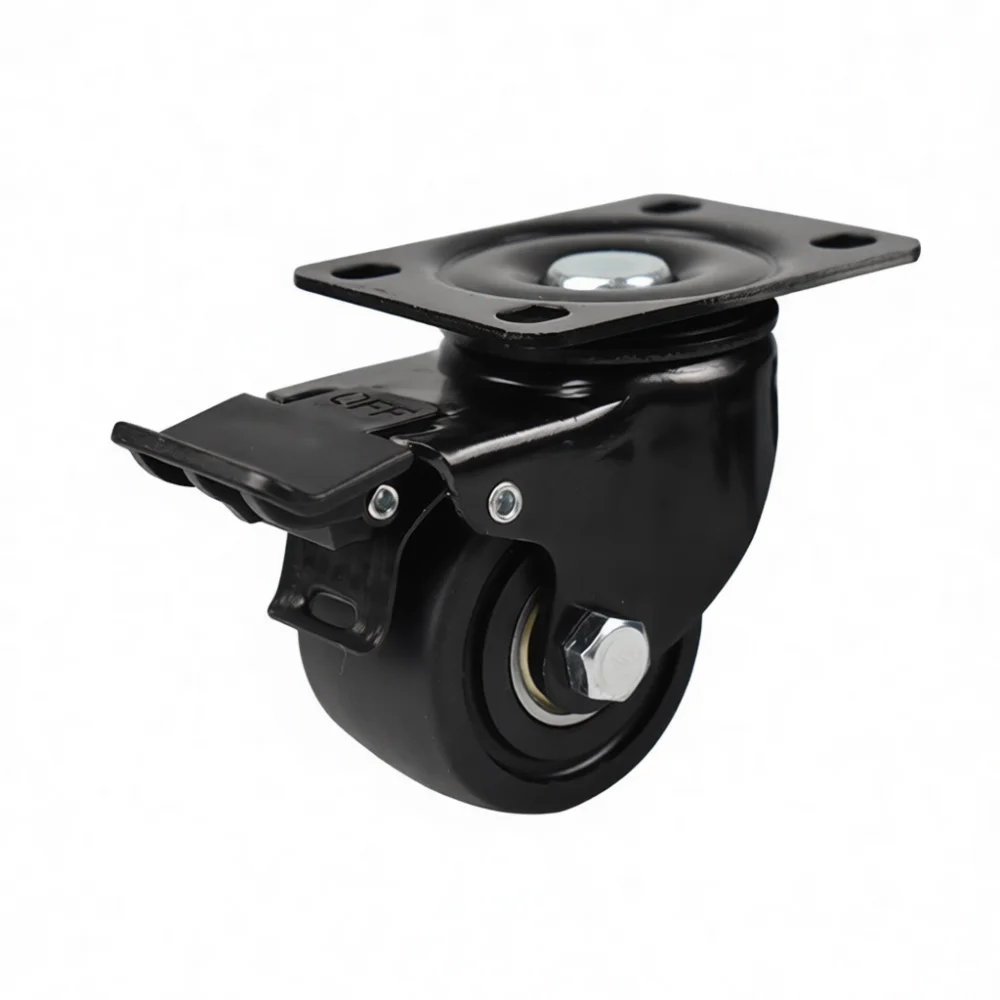Industrial Caster Wheel Heavy Duty Nylon Swivel Brake Fixed Hardware Replacement Equipment Trolley Mover Furniture Parts