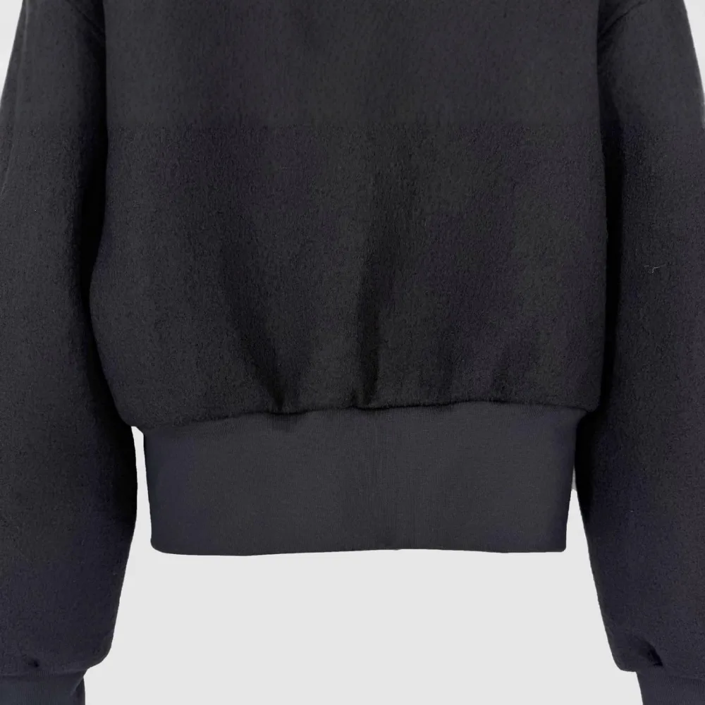 Chaquetas de lana con capucha estilo High Street Dark RO, sudaderas cortas de lana negra para hombre, chaqueta voladora, ropa de calle versátil