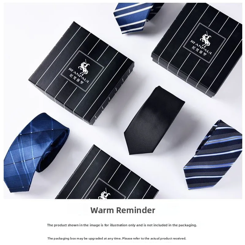 Black Men's Tie Zipper Style Wedding Groom Business Narrow Width  Color Necktie Easy to Wear No Need to Tie