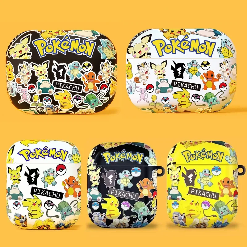 

Anime Pokemon Cartoon Earphone Case for Apple Airpods 1 3 Pro 2 Case Cute Pikachu Bluetooth Earphone Protective Covers Toys Gift