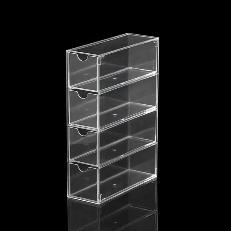 

Коробка для хранения очков LICE-Glasses, акриловый футляр для очков, прозрачный держатель для очков, 4-слойный большой органайзер для очков, прочный.