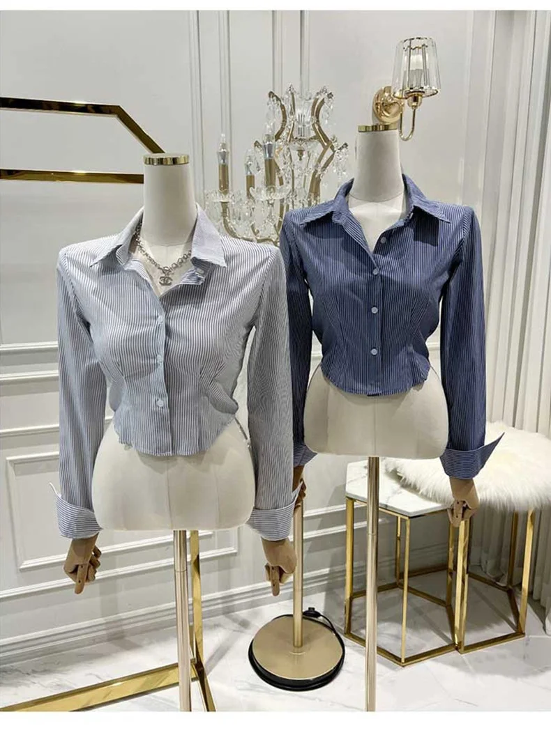 

Укороченный топ, блузка, женская корейская рубашка, винтажная уличная одежда в стиле ретро, праздничные блузки, дышащие, для путешествий, эластичные, с вышивкой на шнурке для девочек