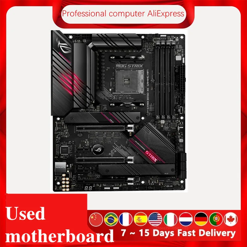 Used For ASUS ROG STRIX B550-XE GAMING WIFI Motherboard Socket AM4 For AMD B550M B550 Original Desktop PCI-E 4.0 m.2 Mainboard