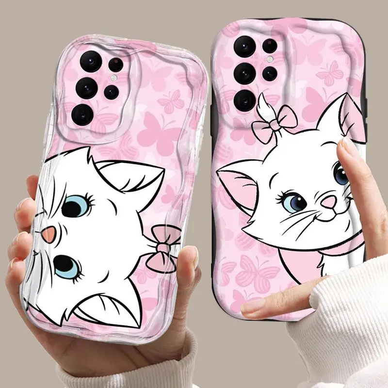 Disney Marie Cat Phone Case for Samsung Galaxy Note 20 Ultra S20 FE S23 FE S22 Plus S24 Ultra S21 S23 Ultra Cover