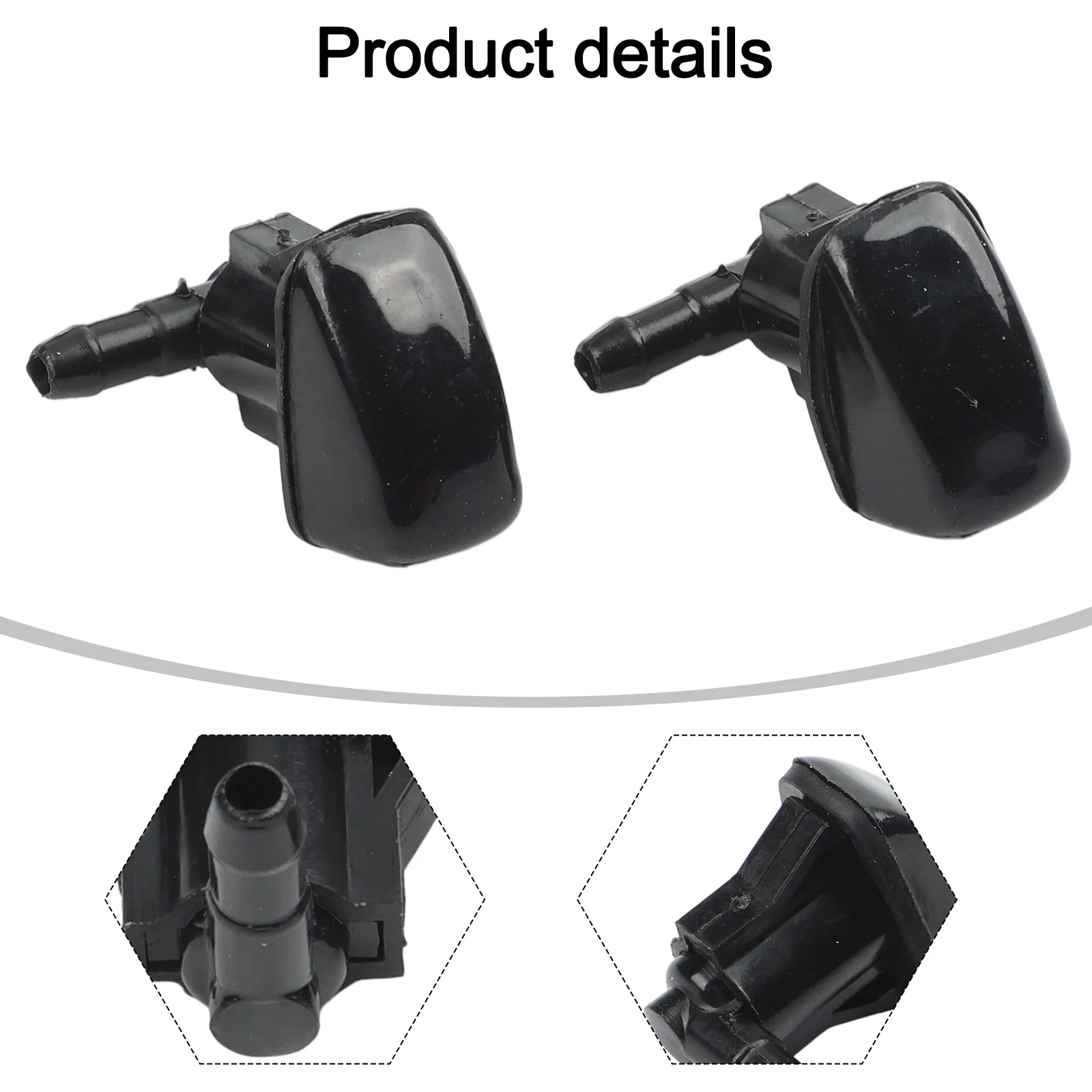 2Pcs/pair Windshield Wiper Nozzle Clips For Toyota For LandCruiser 80Series Windshield Spray Wash Nozzle Jet 85381-30020-C1 Part