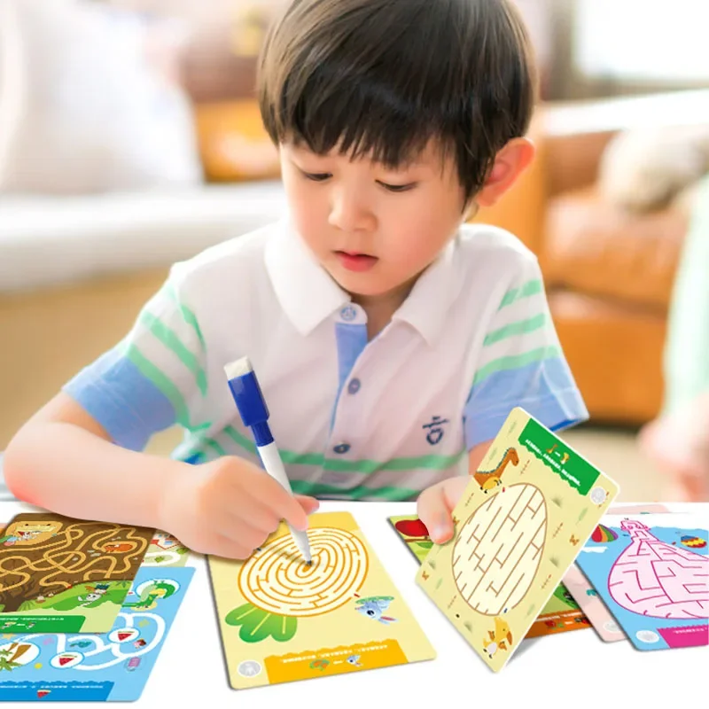 Advanced Maze Training for Children's Puzzle Books for Kids Early Childhood Education and Puzzle Games Focus Development Books