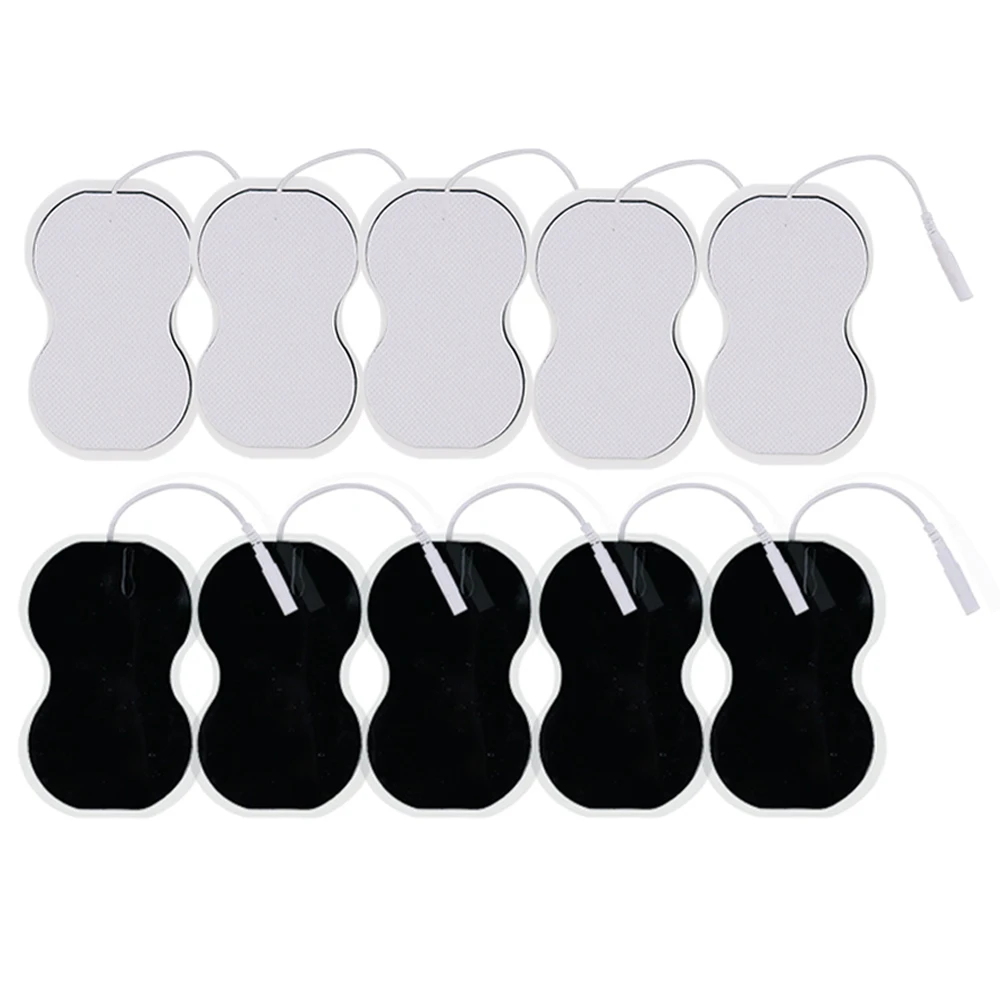 10/20Pcs Silicone Gel Reusable Electrode Pads Full Body EMS Electrodes Parches Self Adhesive Replacement Tens Massage Stickers