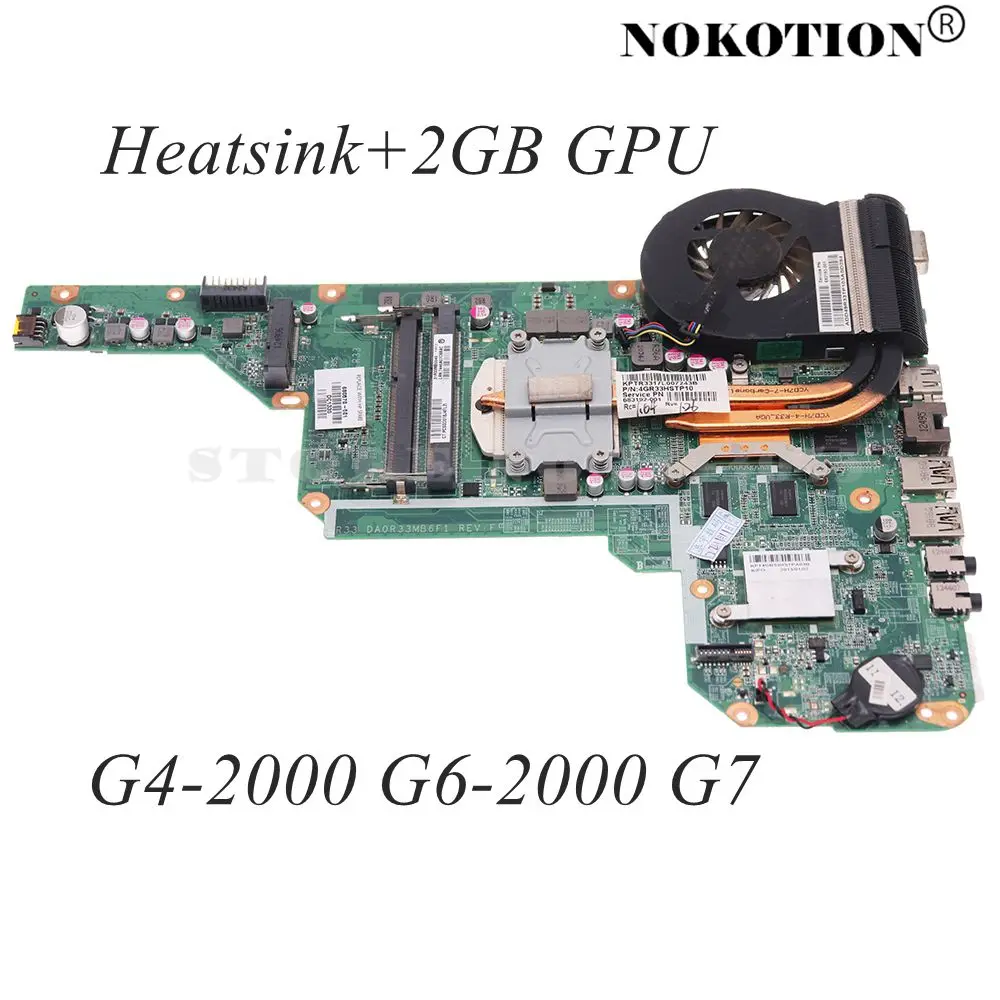 680570-001 680570-501 For HP Pavilion G4 G4-2000 G6 G6-2000 G7 G7-2000 Laptop Motherboard HD7670M 2GB+Heatsink