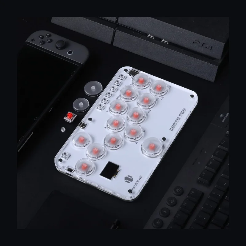 Haute42 Joystick Hitbox Controller Arcade Stick Controller For Ps4/Ps3//Switch/Steam Mini Hitbox Arcade Game Keyboard Fighting