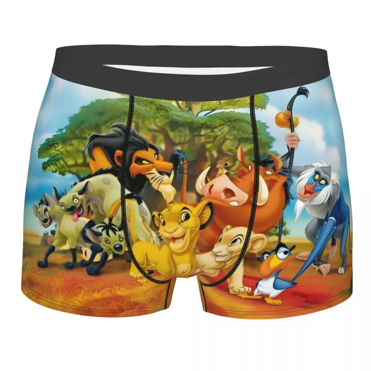

Custom The Lion King Cartoon Underwear Men Breathable Anime Kawaii Boxer Briefs Shorts Panties Soft Underpants For Homme