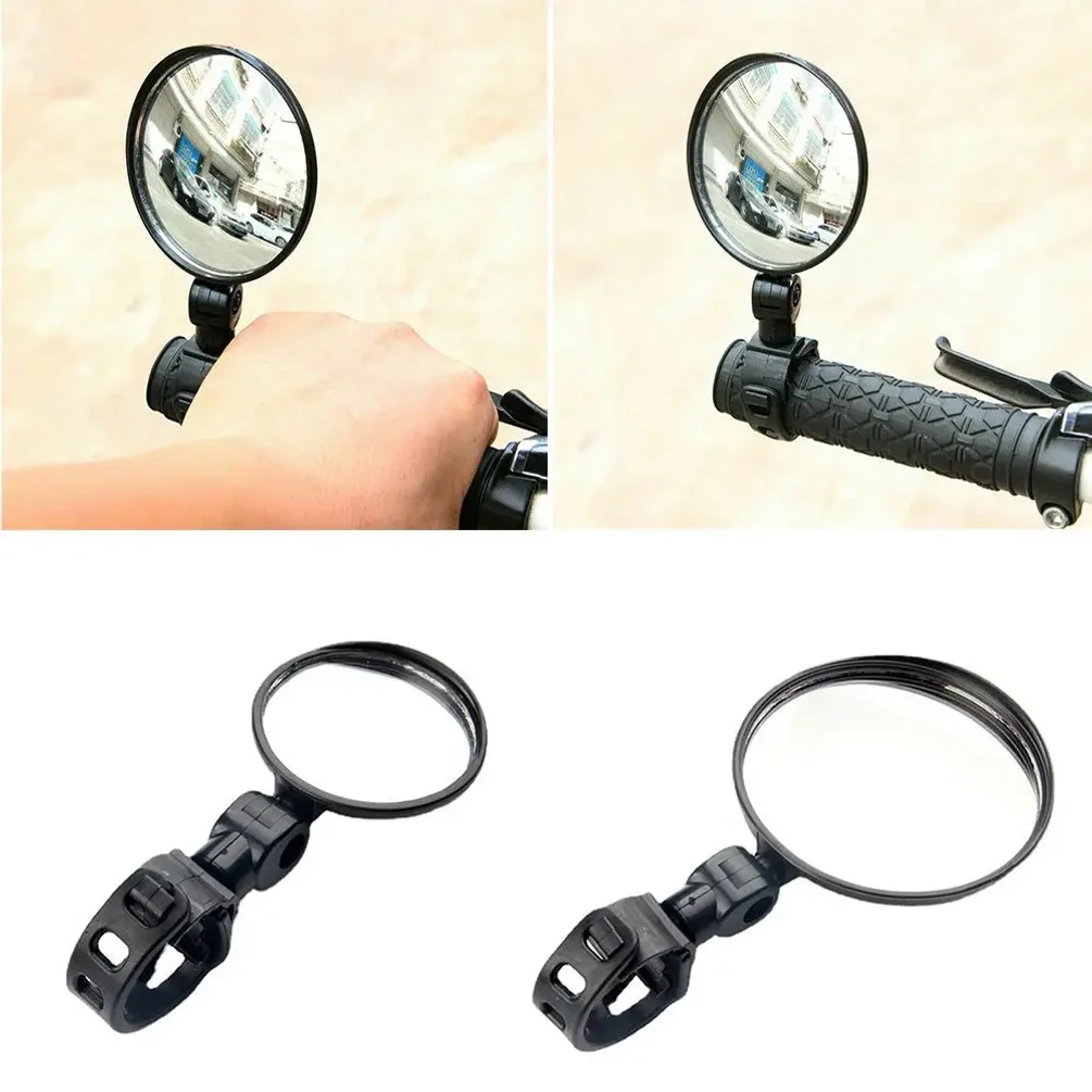 1Pcs Rotating Side Mirrors Mirror Spoiler Rear View Mirrors Motorcycle Rearview Mirror Rear View Mirror 360 Rotation Round