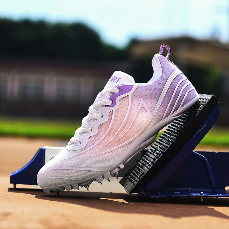 

Professional Track Field Spikes Shoes for Sprinting Long Jump Competition Lightweight Breathable