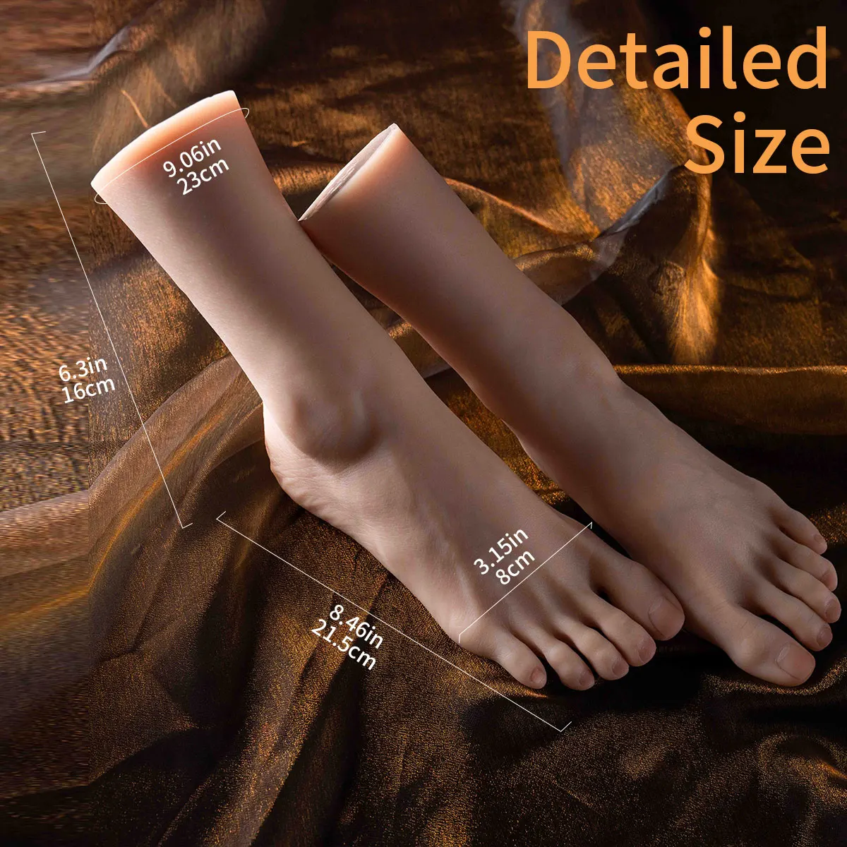 Silicone Feet Model Realistic Fake Foot Female Mannequin Display Jewerly Sandal Shoe Sock Art Sketch Nail TG ONE TGDW3400