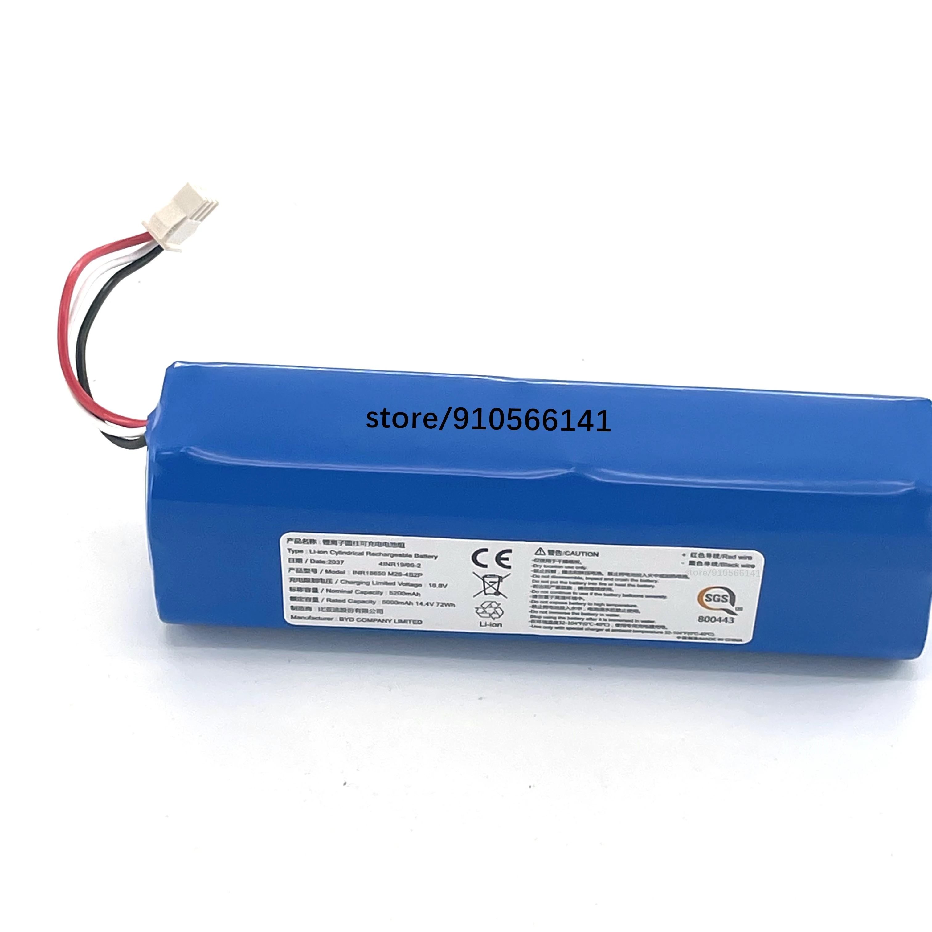 Lydsto-Recarregável Robot Aspirador Pack, Bateria Li-ion, Recarregável, R1, S1, W2, D, A Pro, Original