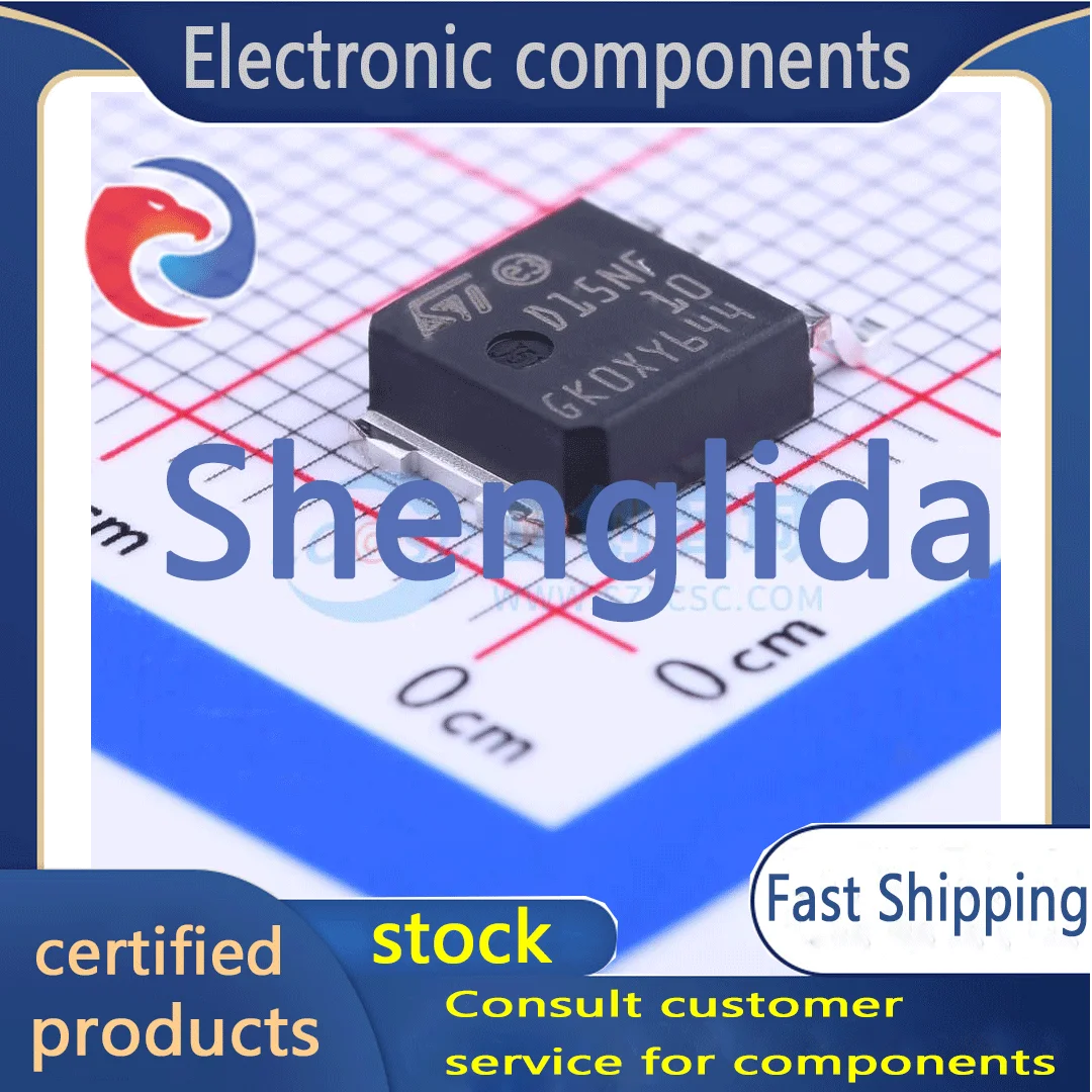 

STD15NF10T4 packaged TO-252-2 (DPAK) field-effect transistor (MOSFET) brand new off the shelf 1PCS