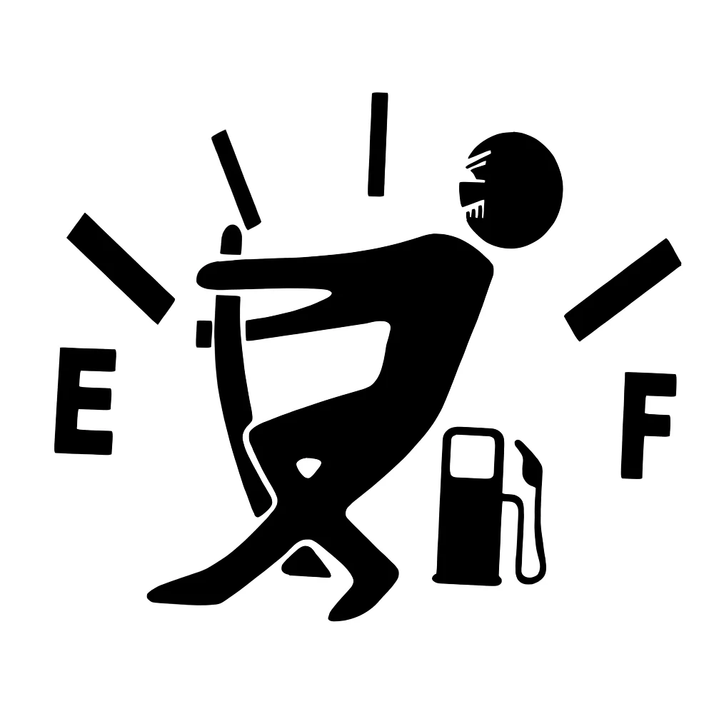 Car Sticker Funny Pull Fuel Tank Pointer Sticker Decal For Chevrolet Cruze Aveo Lacetti Cruz Niva Spark Orlando Epica Sail Sonic