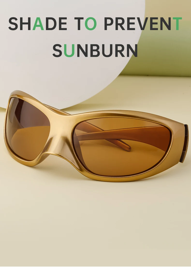 Y2K Punk Katzenaugen-Sonnenbrille für Damen und Herren 2026 Luxusmarke Trendige Sonnenbrillen Vintage Übergroße Steampunk-Brille Gafas De Sol – Detail 7