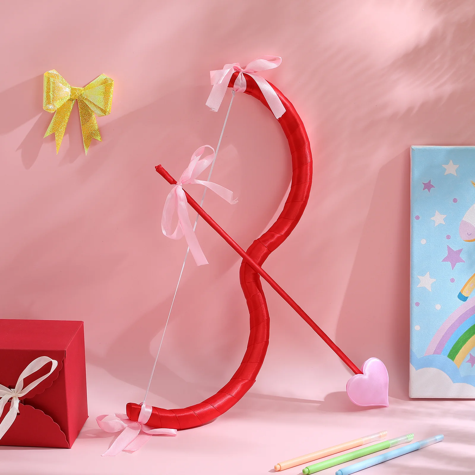 Party Cosplay Cupid Bow Arrow Foam Set Valentine Wedding Costume Prop Photography Accessory Stage Performance Decor