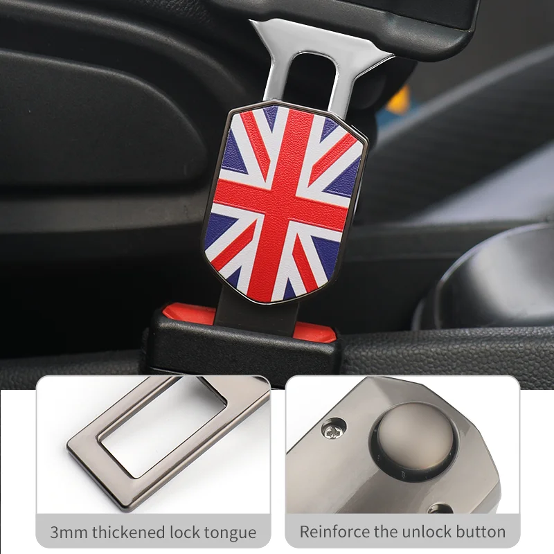Car Seatbelt Buckle Extender Seat Belt Clamp For Mini Cooper F56 F60 F55 R56 J01 J05 F65 F66 Extender Clasp Insert Plug Interior view 6