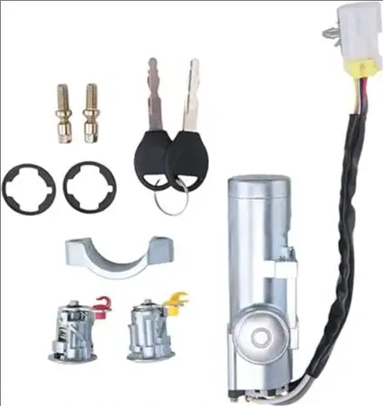 

61, автомобильный переключатель зажигания, левый и правый дверной замок, комплект для Nissan Navara D22 1997 1998-2003 2004 2005 2006 K9810-2S806