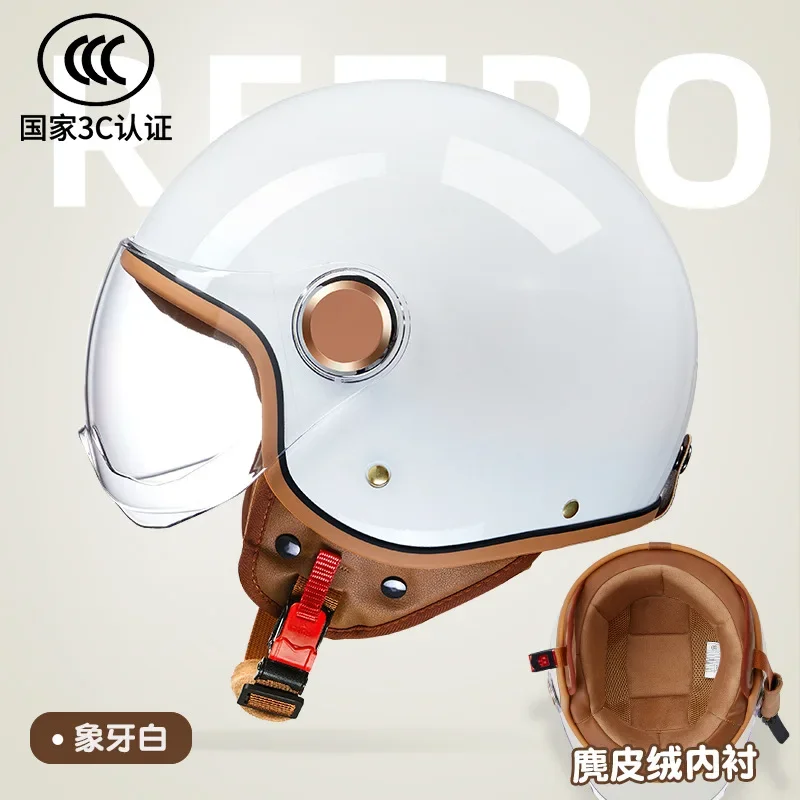 Motorcycle Electric Battery Helmet Electric Car Winter Seasonal Warm Hat Unisex Bright Light