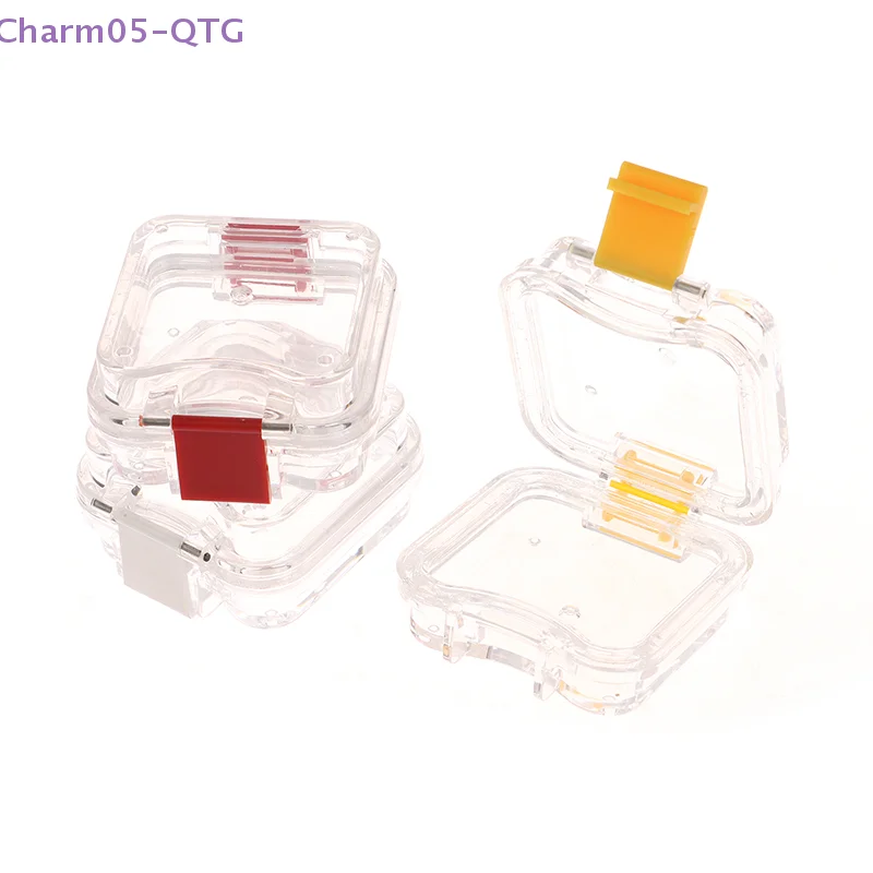 

Denture Storage Box With Film Dental Crown And Bridges No Slots Available Tooth Box Plastic Transparent Dentistry Membrane Box