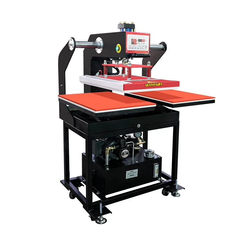 

Hydraulic Double-station Heat Transfer Machine 40 * 60 Sets of Ready-to-wear Clothing T-shirts, Hot Stamping, Hot Drilling