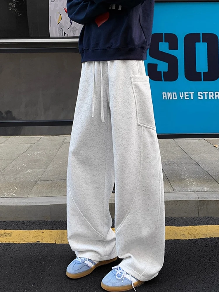 

American Sle Heavyweight Cleanfit Bend Knife Casual Pants Men's Loose Drapey Workwear Sports Pants Autumn Trend Brand