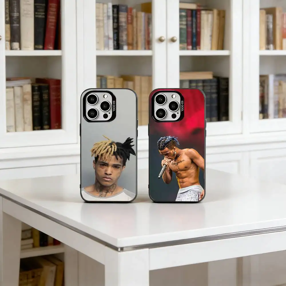 

Rapper X-XXXTentacionS Phone Case For iPhone 17,16,15,14,13,12,11 Plus,Pro Max,XS,Colorful Silver Phone case Funda Cover