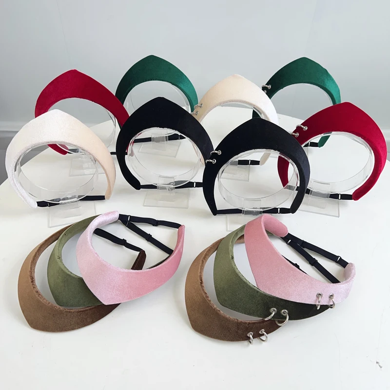 

European American Velvet Headband 2025 New British Retro Hairpin for Women Girls Soft Home Leisure Headwear