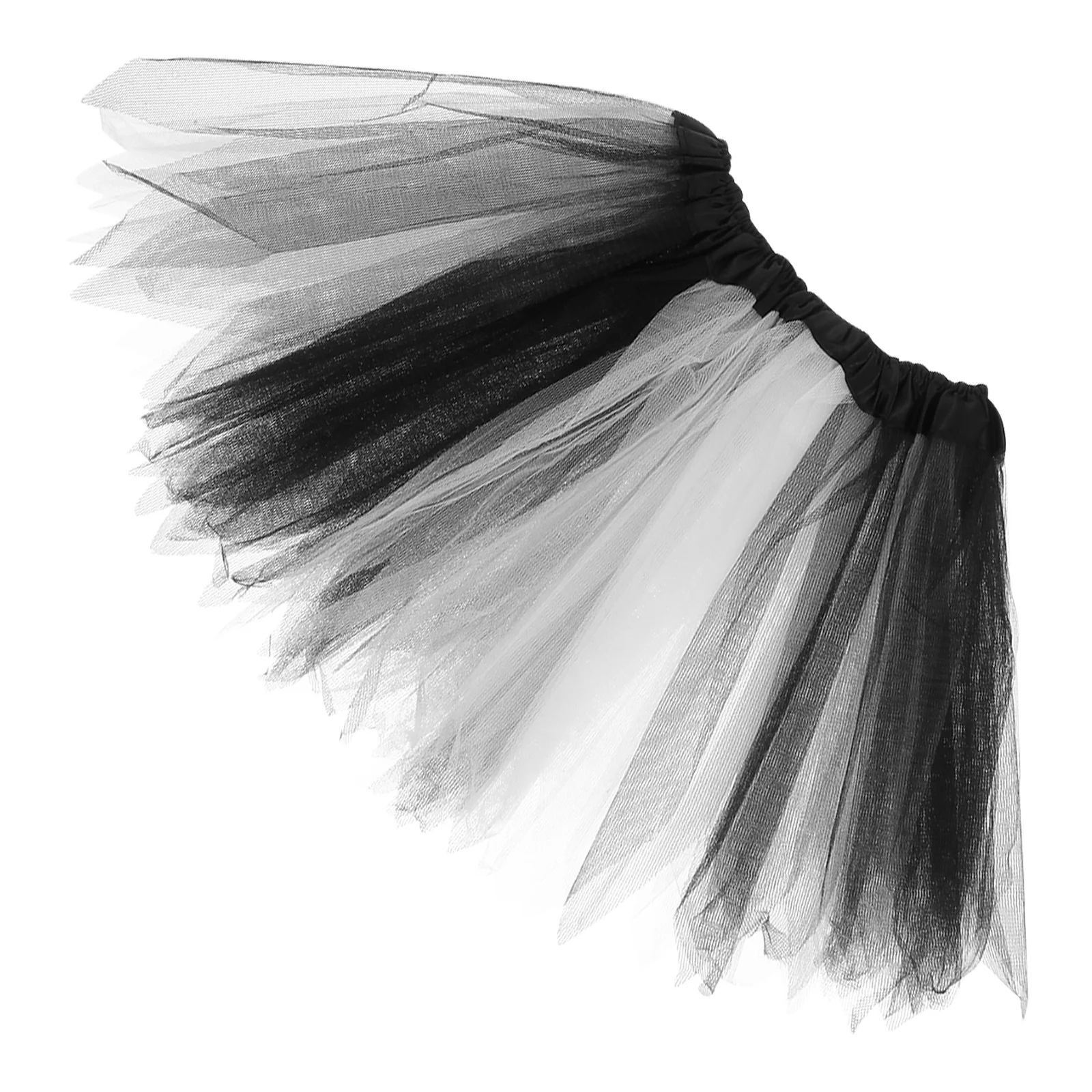 1pc arco-íris preto branco crianças saia de tule para meninas ballet dança festa traje prop tutu saia masquerade dia das bruxas