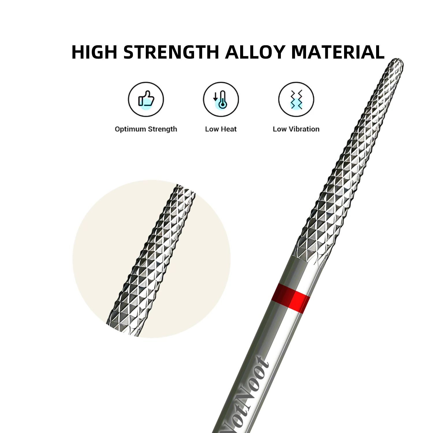 NotNoot 1pc Safety Under Nail Cleaner Nail Drill Bit Carbide Sliver 3/32