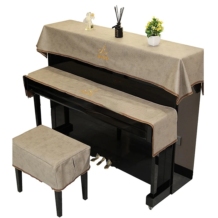 Custom Dustproof Piano Bench Cover Key Cover Cloth