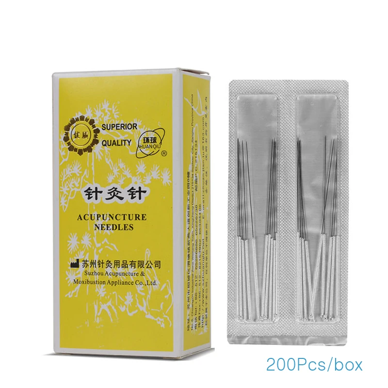 

200Pcs new non-disposable Acupuncture needles reusable silver surface Genuine traditional acupuncture needle