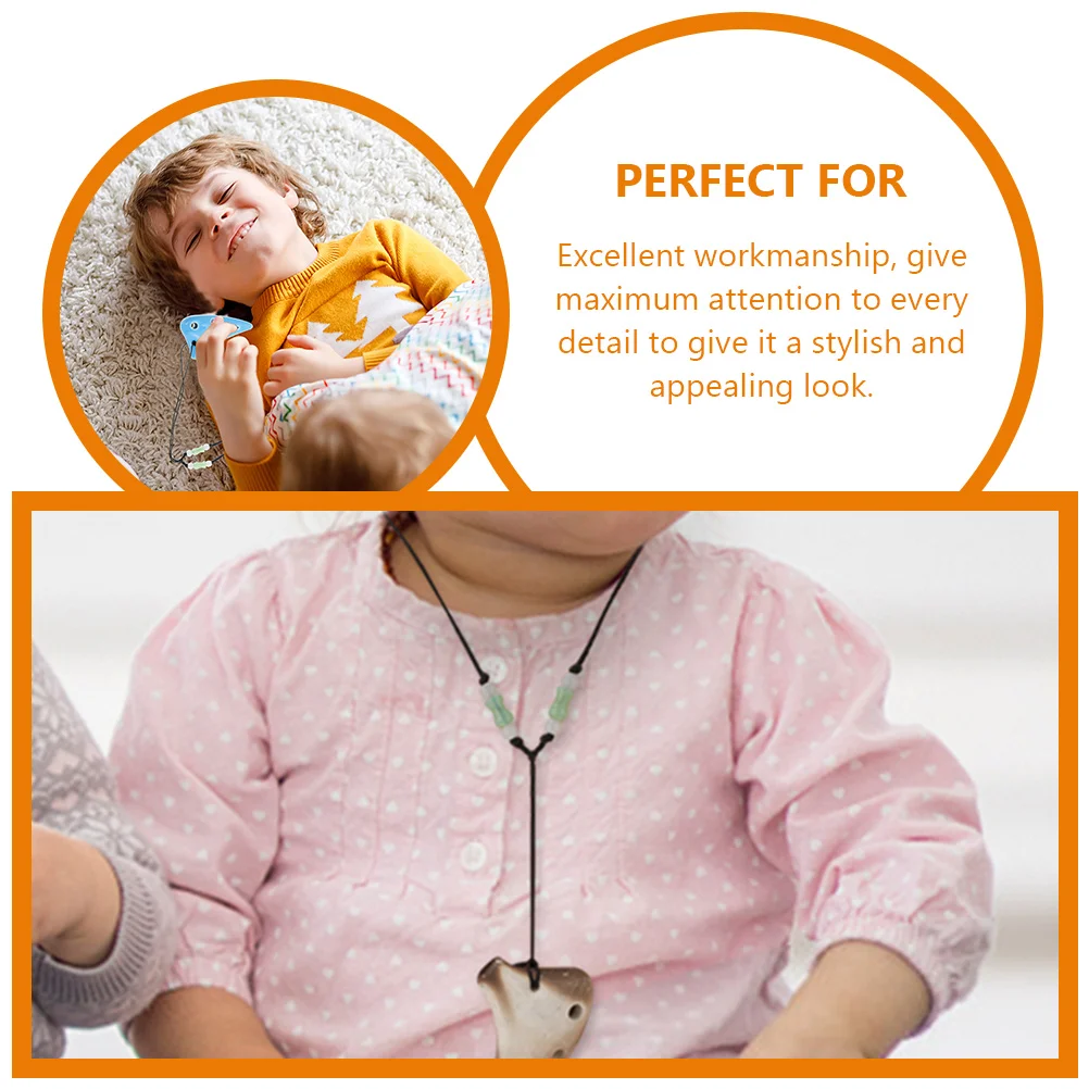 

2Pcs Mini Ocarina Professional 6-Hole Portable Lightweight Compact Practice Musical Instrument for Beginners Kids Students