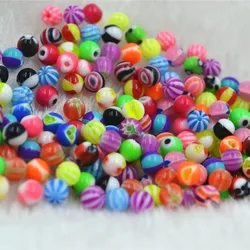 200pcs/Lot Body piercing jewelry - Acrylic Balls Replacement Tongue/Navel Replace Body Piercing Accessory 16G 14G