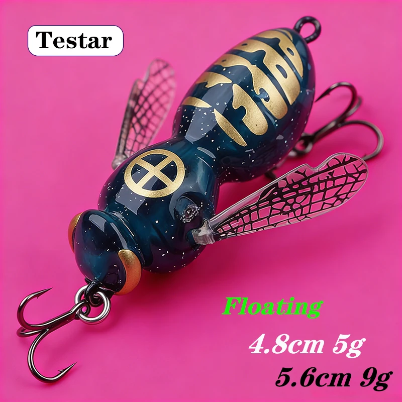 Señuelo de superficie Testar Wasp Crawl Bait flotante para lubina y trucha - imagen 2