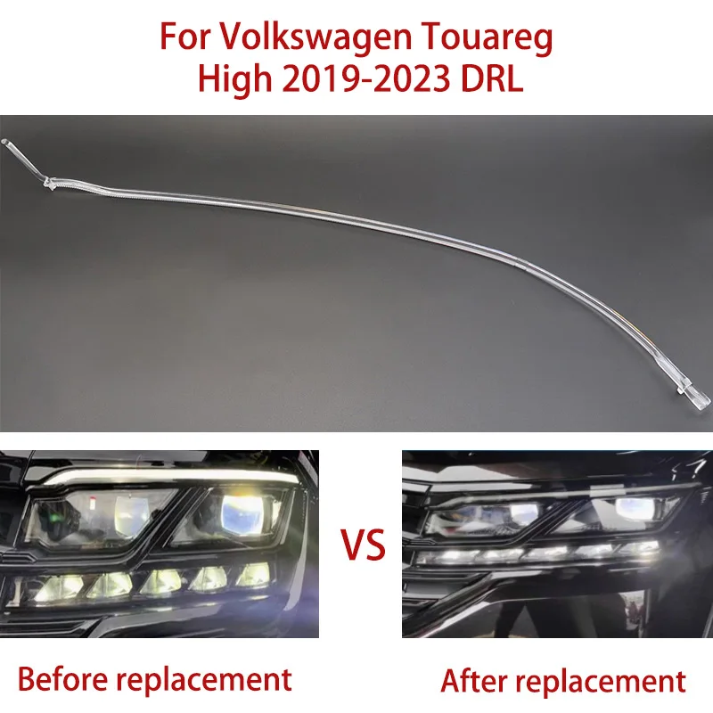 

Ремкомплект белого света для Volkswagen Touareg Angel Eye 2019-2023, светодиодный балласт автомобиля, DRL, направляющая полоса, дневные ходовые огни