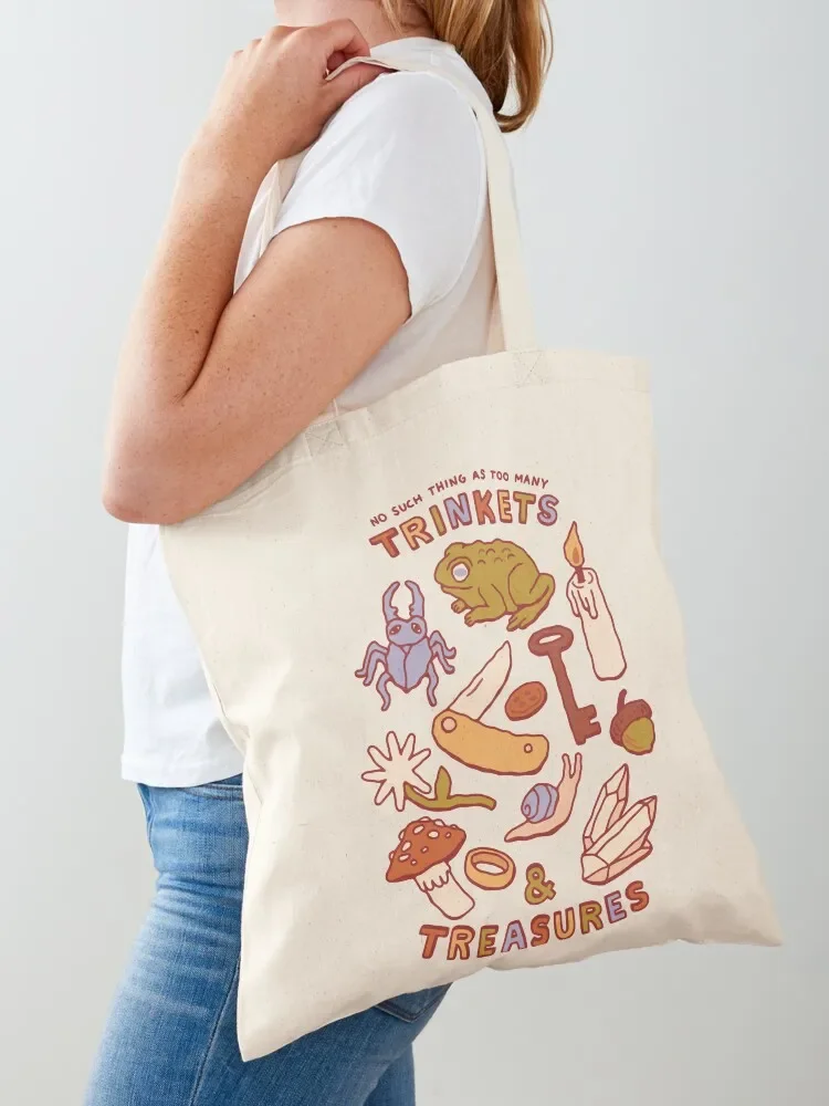 Trinkets & Treasures Tote Bag Reusable bags tote custom Large bags for women