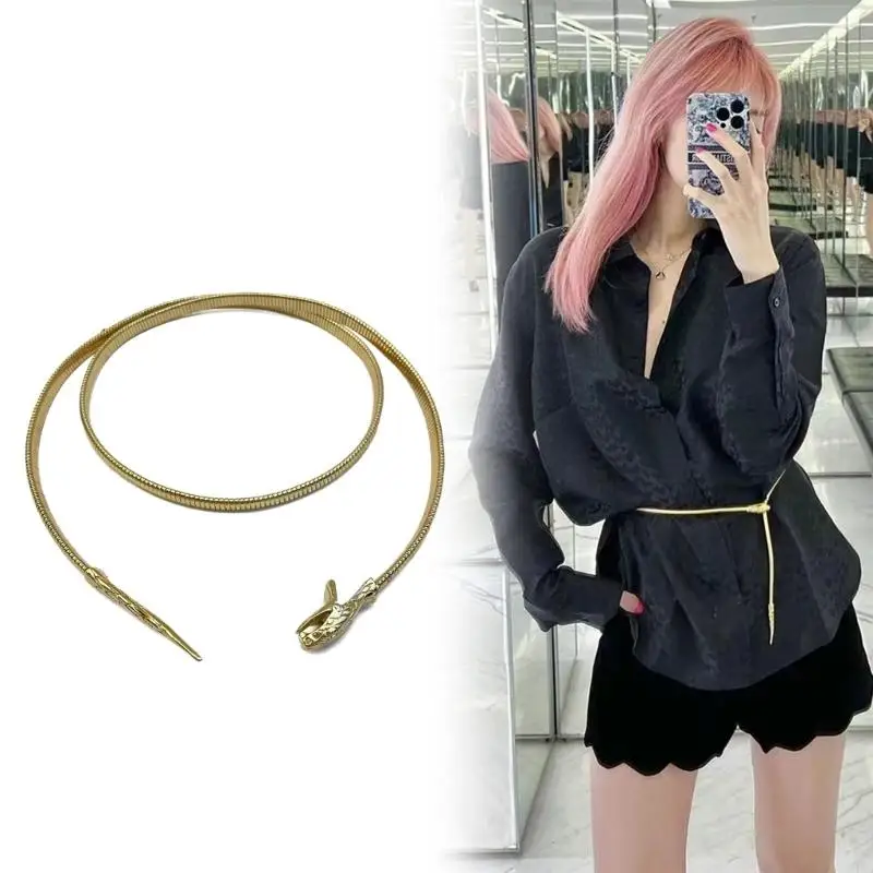 U4LE Simple Snake Body Chain Ladies Waist Belly Chain Belly Belt Chain Fashion