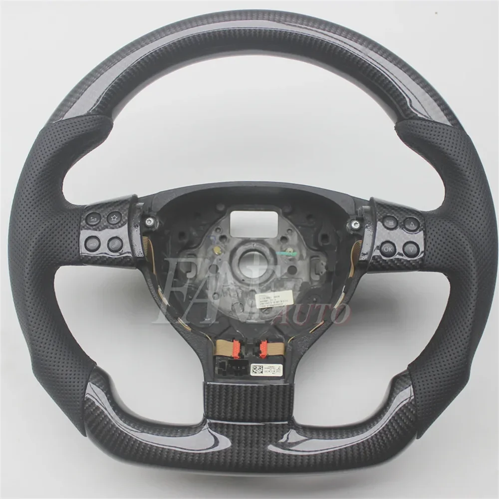 Custom Replacement Real Carbon Fiber Steering Wheel for VW Volkswagen Golf 5 Jetta Mk5 GTI R32 EOS Passat B6 Bora