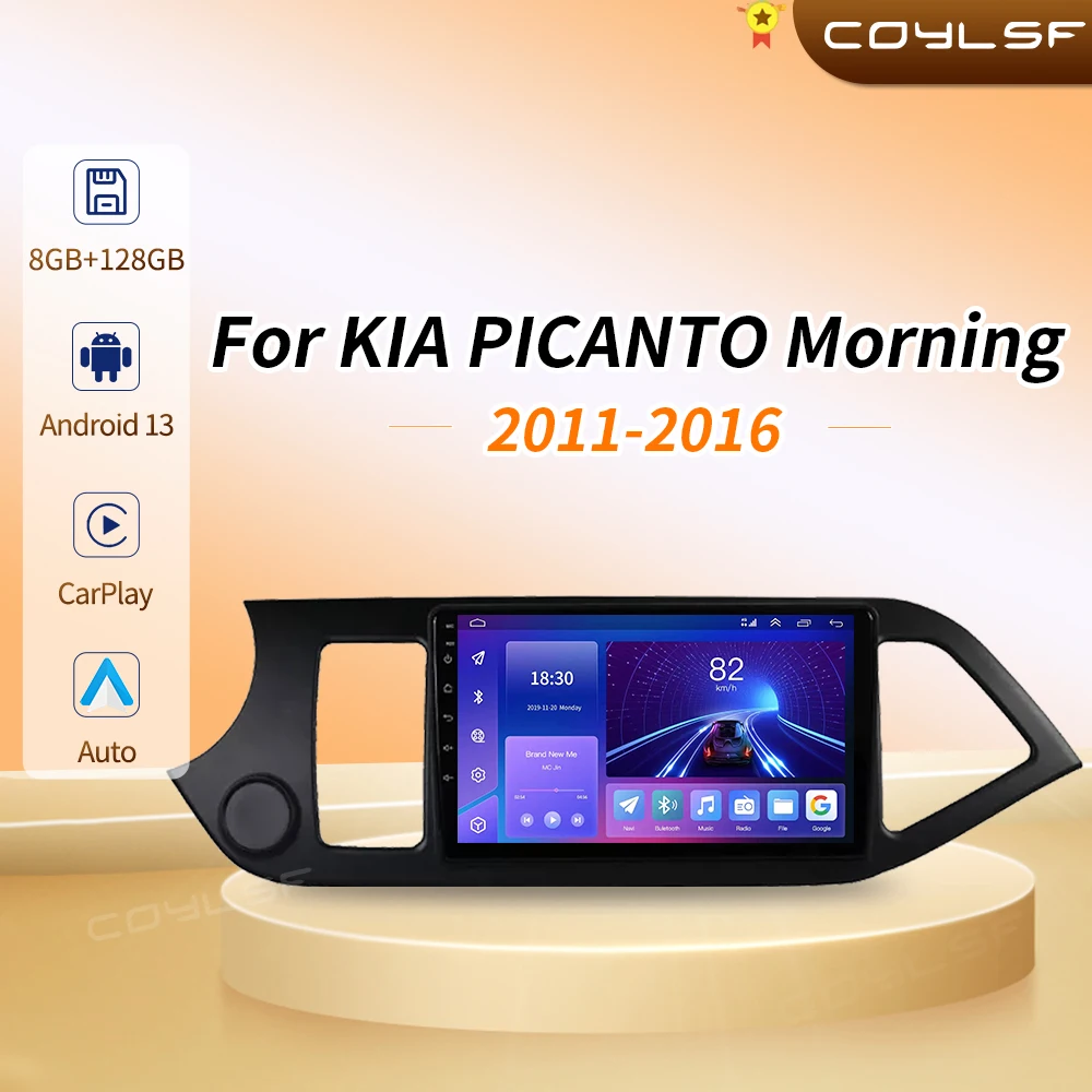 

2din Android 13 Carplay Car Radio Multimidia Video Player For KIA PICANTO Morning 2011-2016 Navigation GPS IPS Head Unit