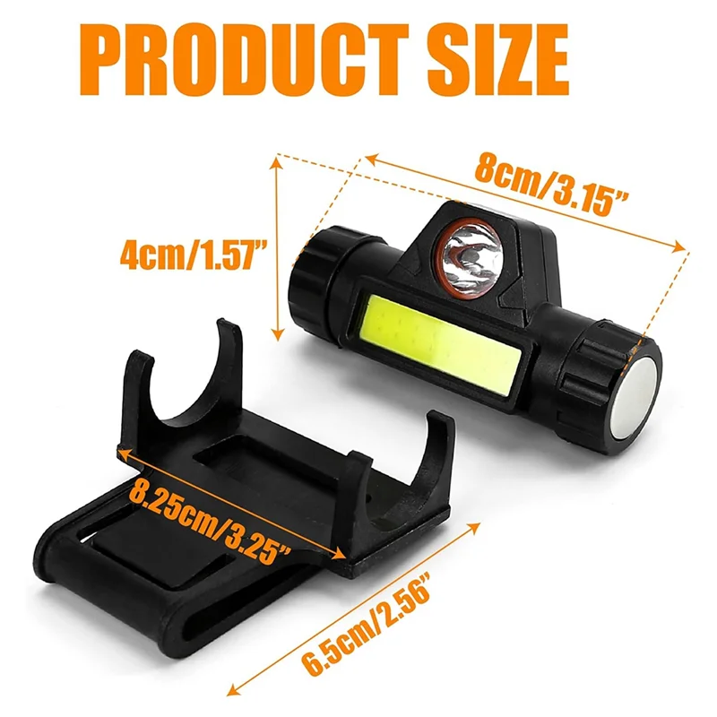 Luz recarregável para capacete de soldagem ABKY com farol versátil e lanterna para escurecimento automático e farol forte
