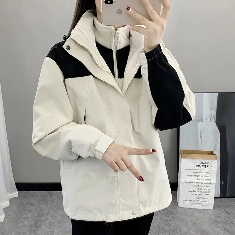 

Loose Oversize Women's Coat Winter Spring Autumn New Sle Ladies' Windbreaker Bright Surface Other Material 00% Regular Length