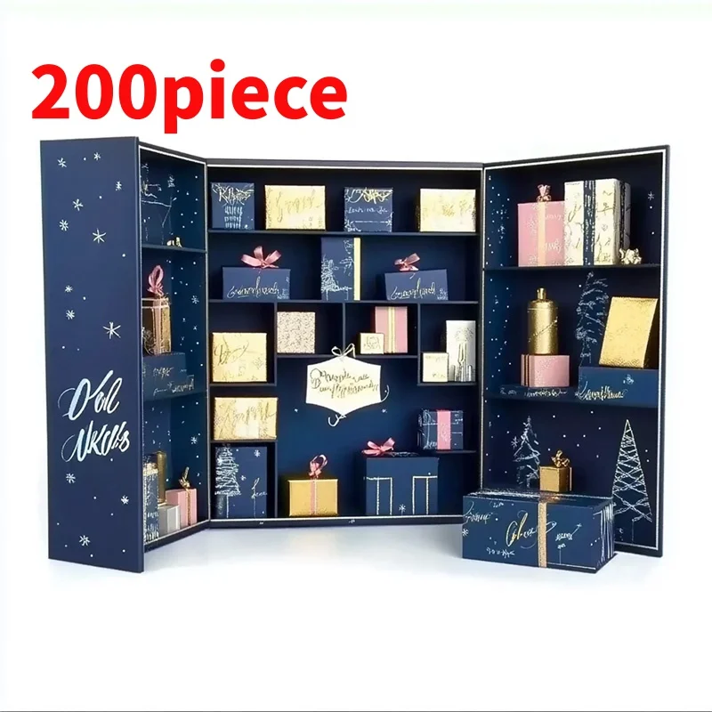 20 0piece.Custom.Luxury Custom 12-Day Countdown Advent Calendar Box Luxury Custom Cardboard Calendar Boxes