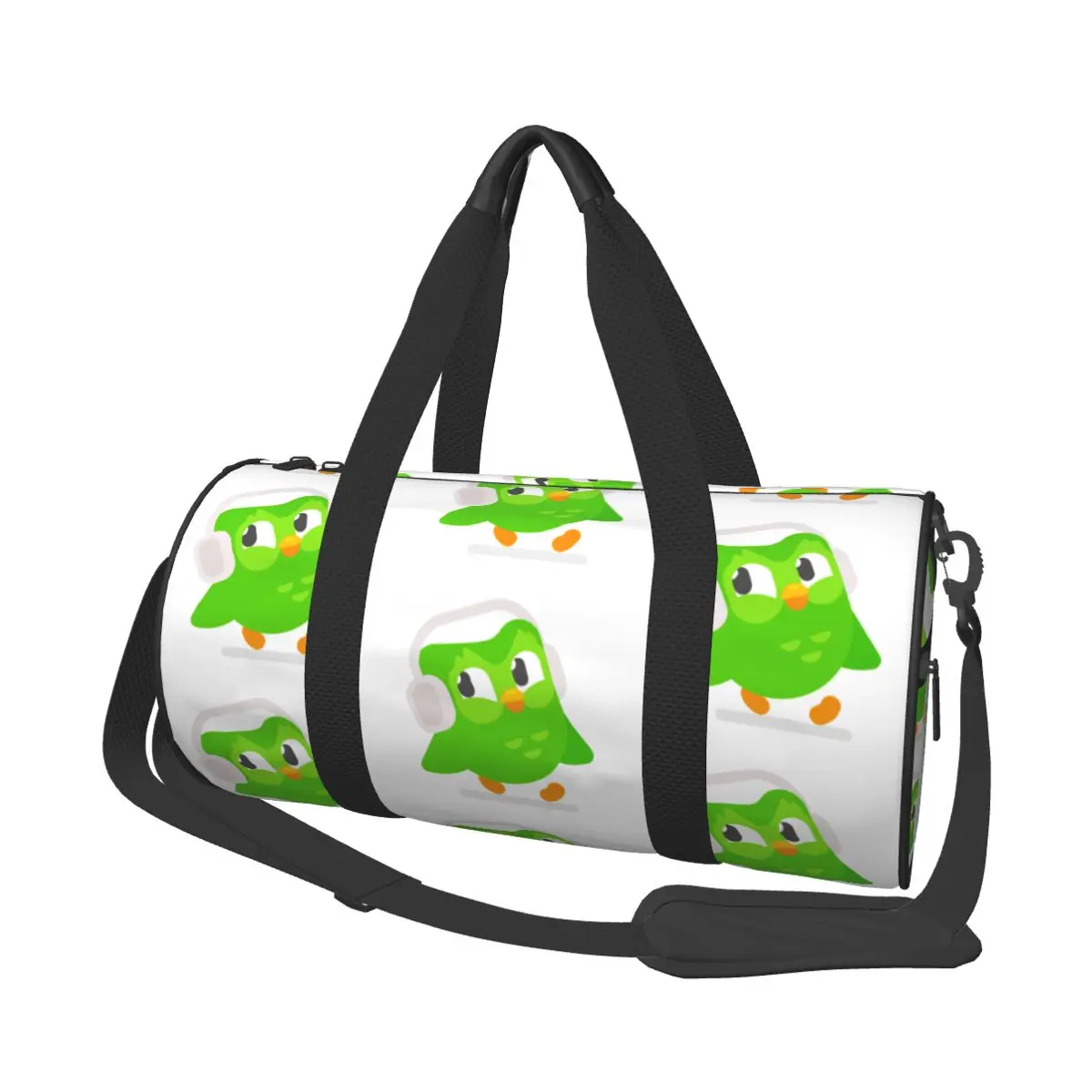 

Duolingo Owl Duo Large Duffle Gym Bag Multi-Functional Duffle Travel Bags Handbags Fitness bag