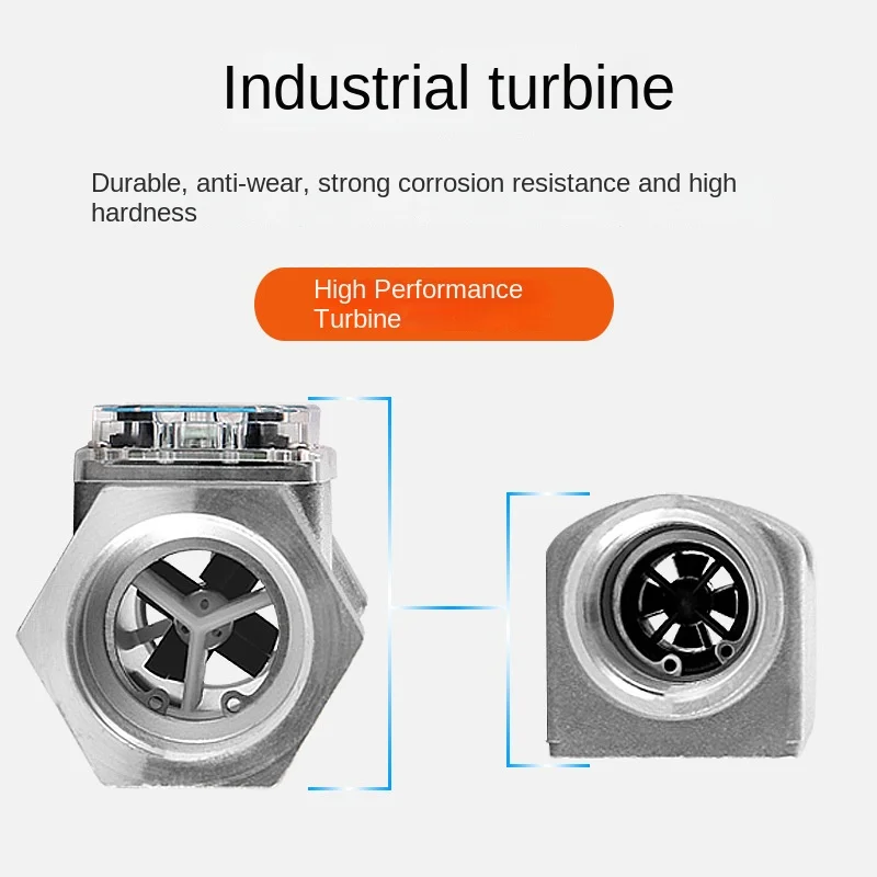 Digital Turbine Flow Meter For Measuring Gasoline Diesel Kerosene Water Sensor PCB Electronic Indicator